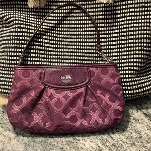 Coach purple wristlet bag 💜
